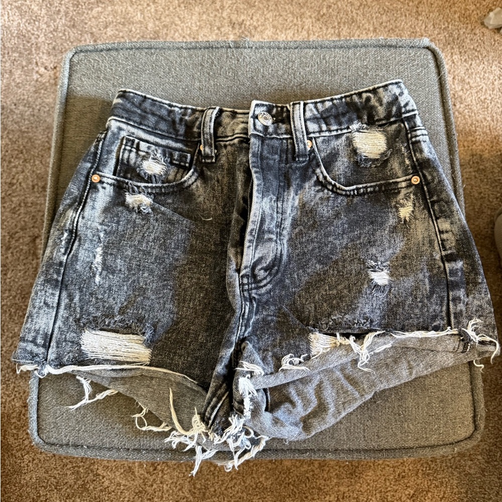 Wild Fable Black Distressed Jean Shorts